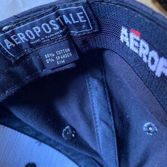 Men’s New AéRoPostALe Hat Cap NYC on the Back FlexFit Small/Medium - Picture 3 of 5
